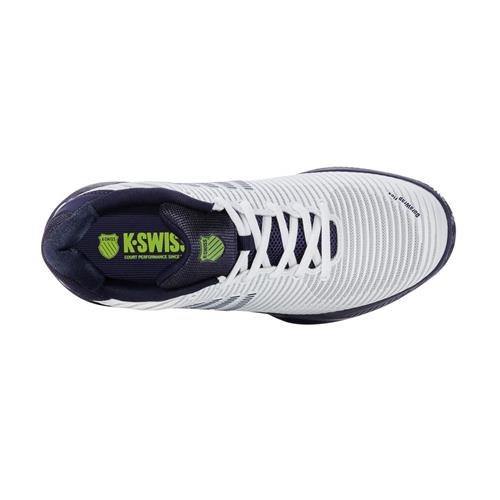 K-Swiss Hypercourt Express 2 Herringbone Men's Tennis Shoes (White/Peacoat/Silver)