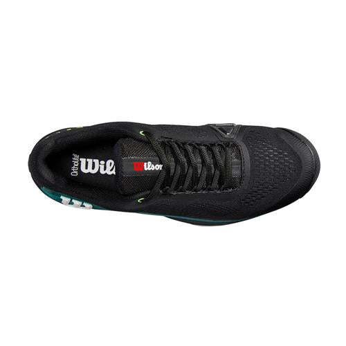 Wilson Rush Pro 4.0 Blade AC Men's Tennis Shoes (Black/deep teal)