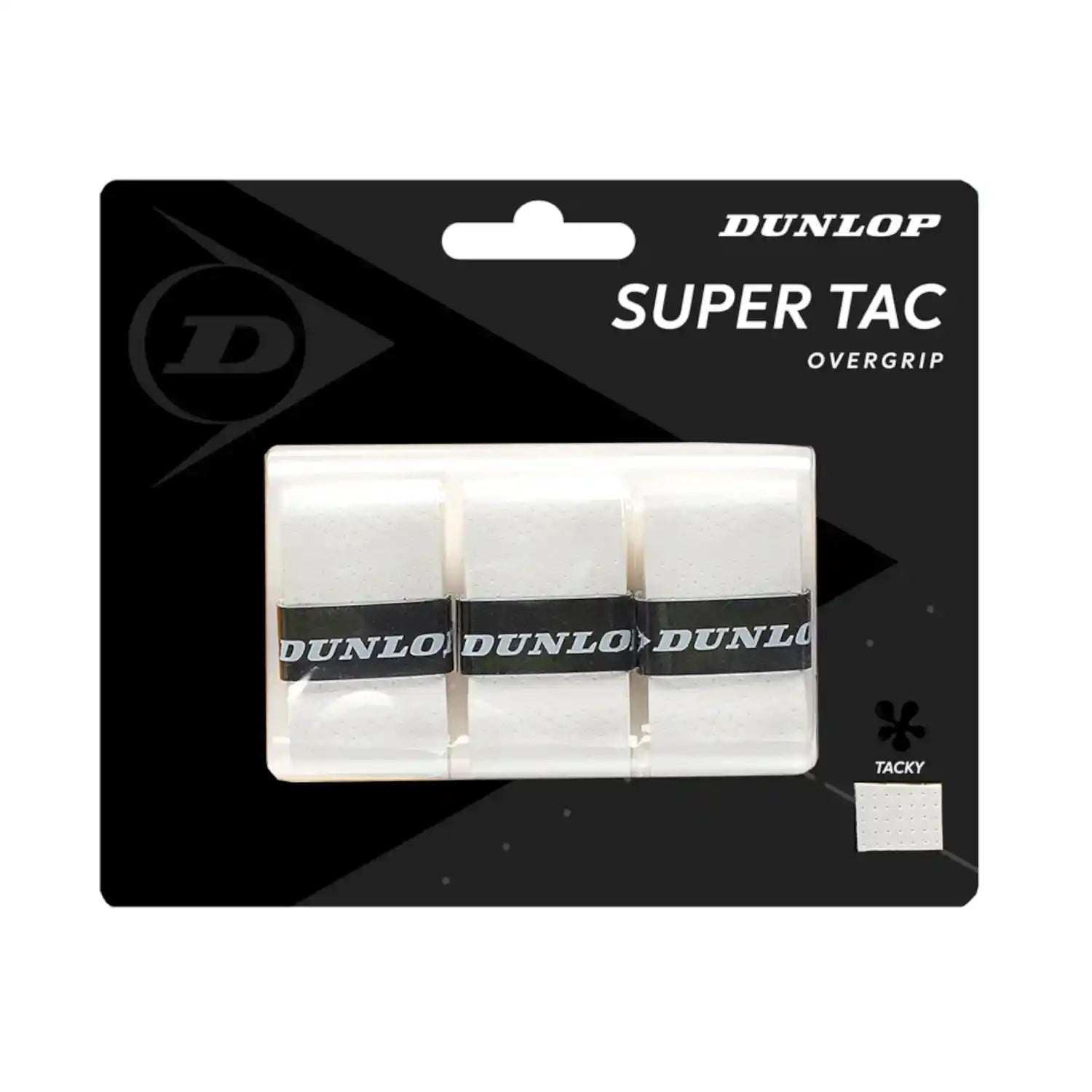 Dunlop Super-Tac Overgrip 3 Pack (White)