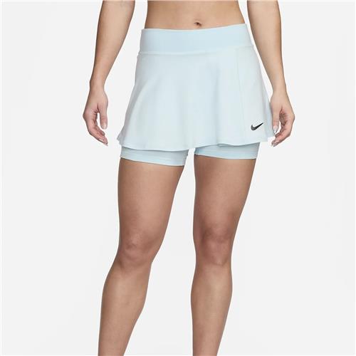 NikeCourt Dri-Fit Victory Women's Flouncy Skirt (Glacier Blue/Black)