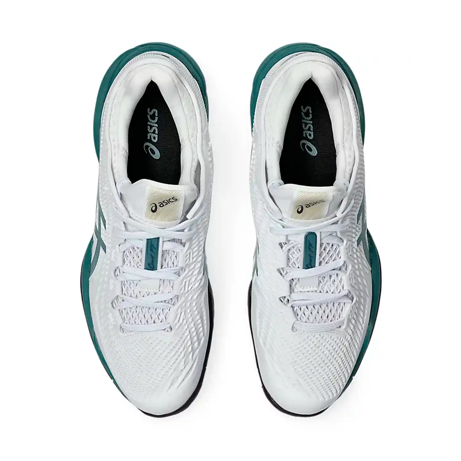Asics Court FF3 Men's Tennis Shoe (White/ Foggy Teal)