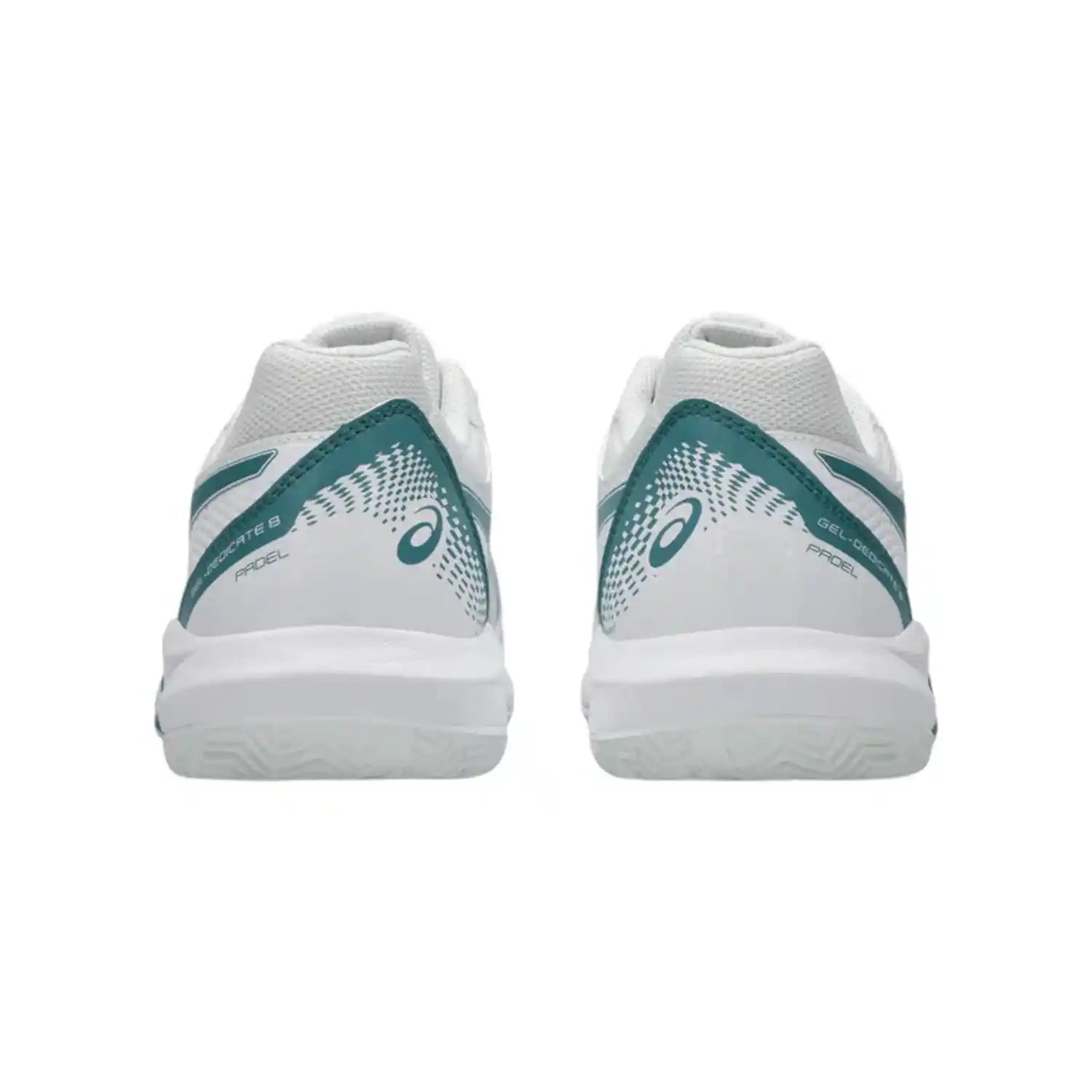 Asics Gel-Dedicate 8 Men's Padel Shoes (White/Misty Pine)