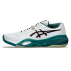 Asics Gel-Resolution X Men's Tennis Shoe (White/Dark Aubergine)
