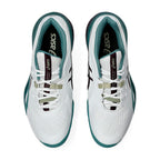 Asics Gel-Resolution X Wide 2E Men's Tennis Shoe (White/Dark Aubergine)