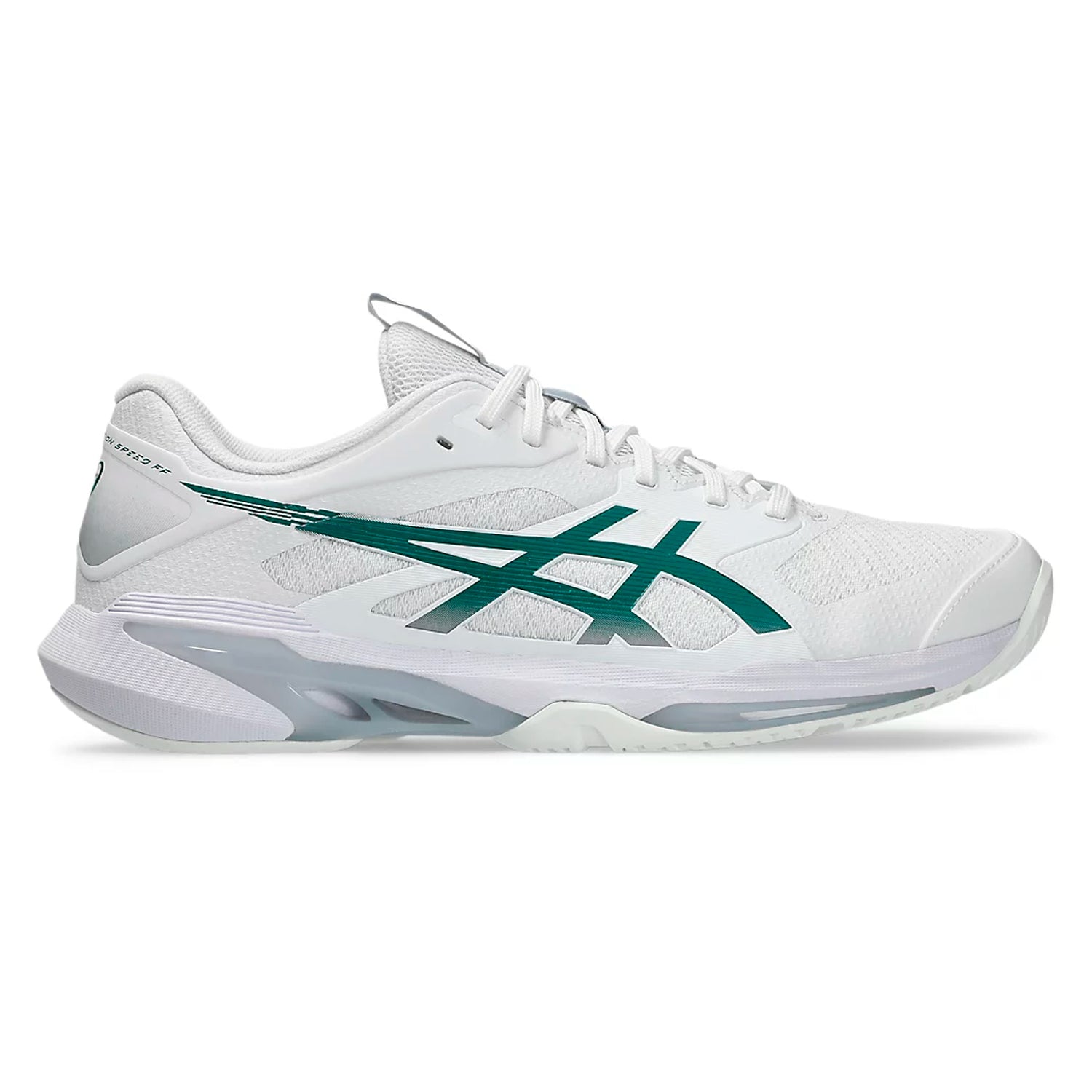 Asics Solution Speed FF 4 Men's Hardcourt Shoes (White/Pitch Green)