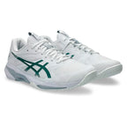 Asics Solution Speed FF 4 Men's Hardcourt Shoes (White/Pitch Green)