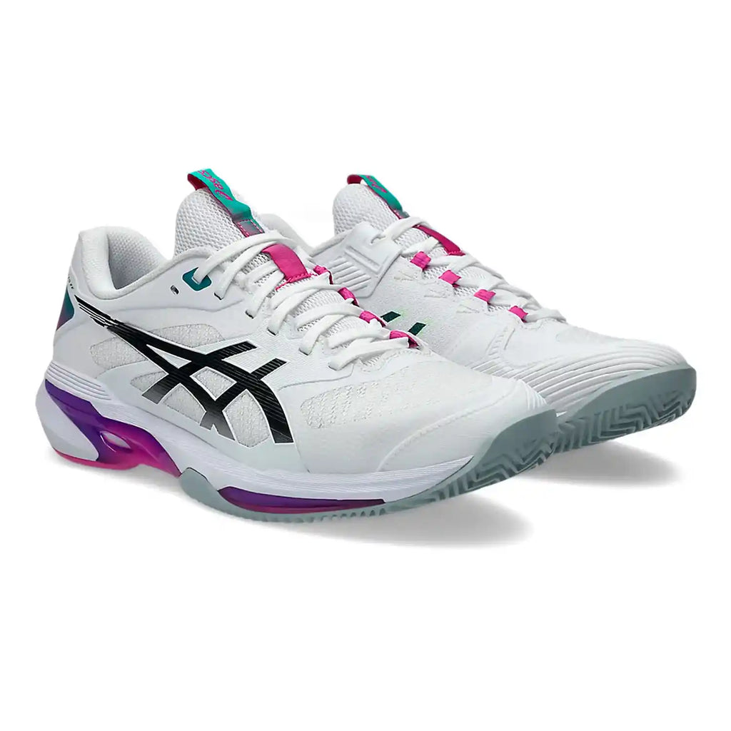 Asics Solution Speed FF 4 CLAY Men's Shoes (White/Digital Sakura)