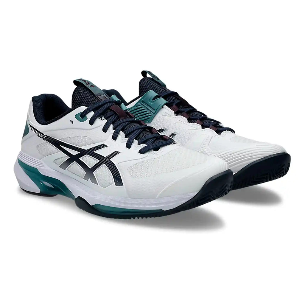 Asics Solution Speed FF 4 Clay Men's Shoes (White/Midnight)