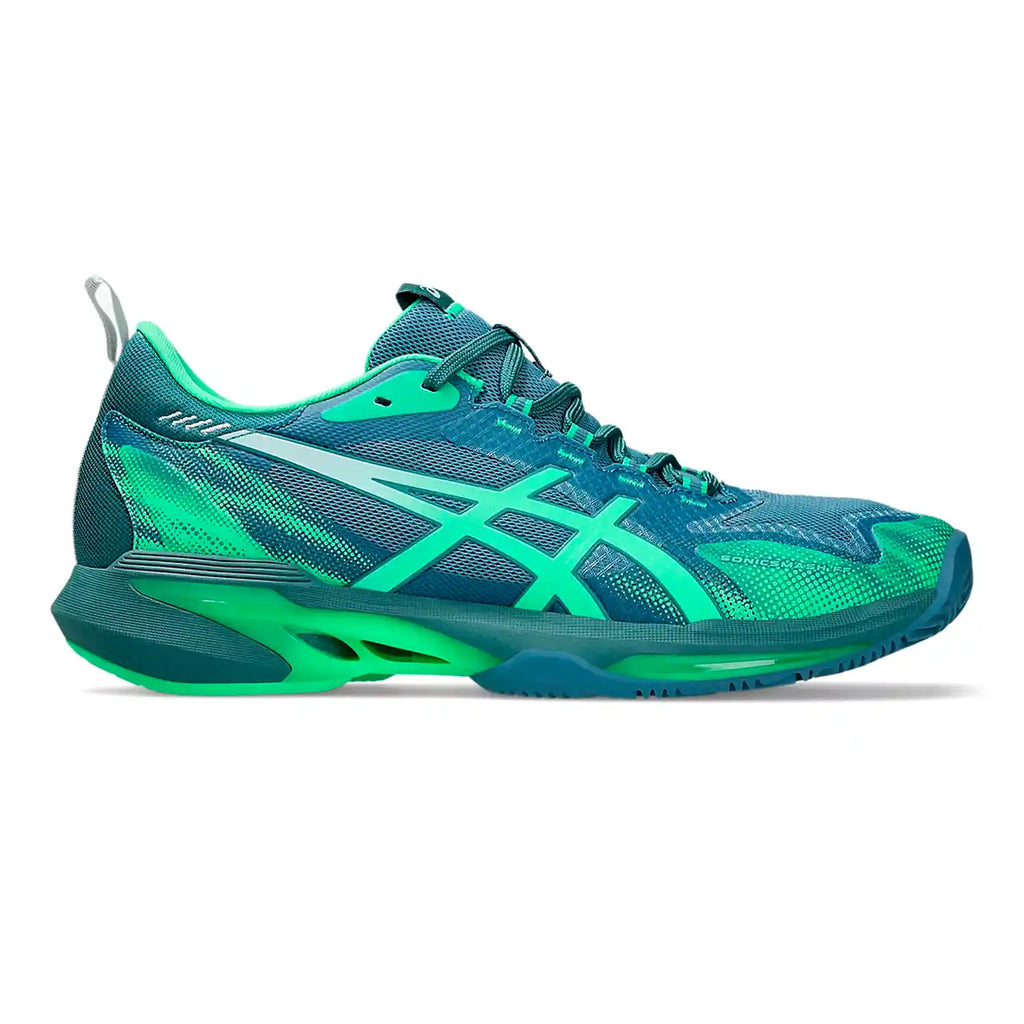Asics Sonic Smash Padel Men's Shoes (Saba Blue/Vital Green)