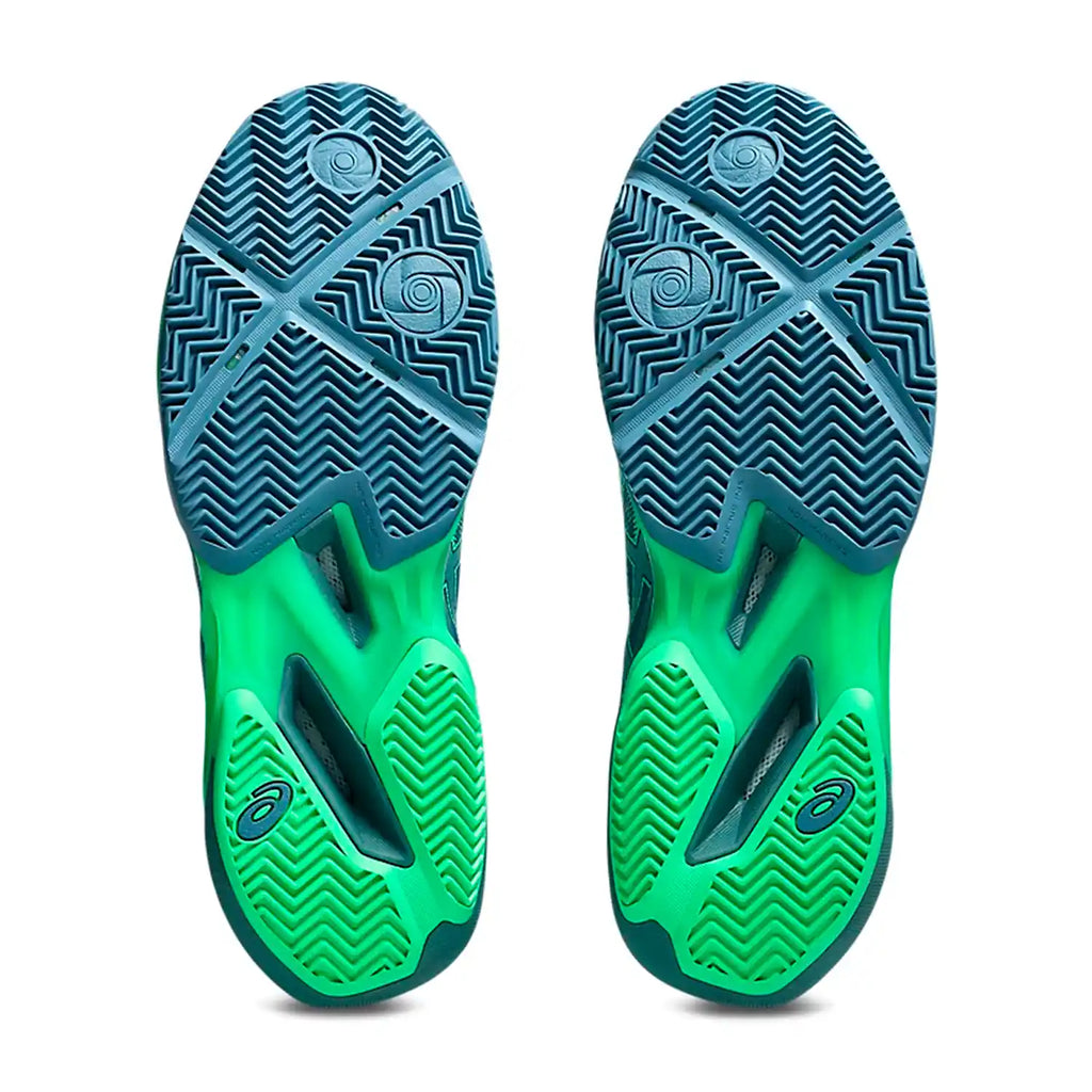 Asics Sonic Smash Padel Men's Shoes (Saba Blue/Vital Green)