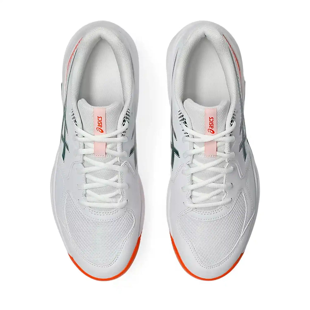 Asics Gel-Dedicate 9 Men's Padel Shoes (White/Jewel Green)