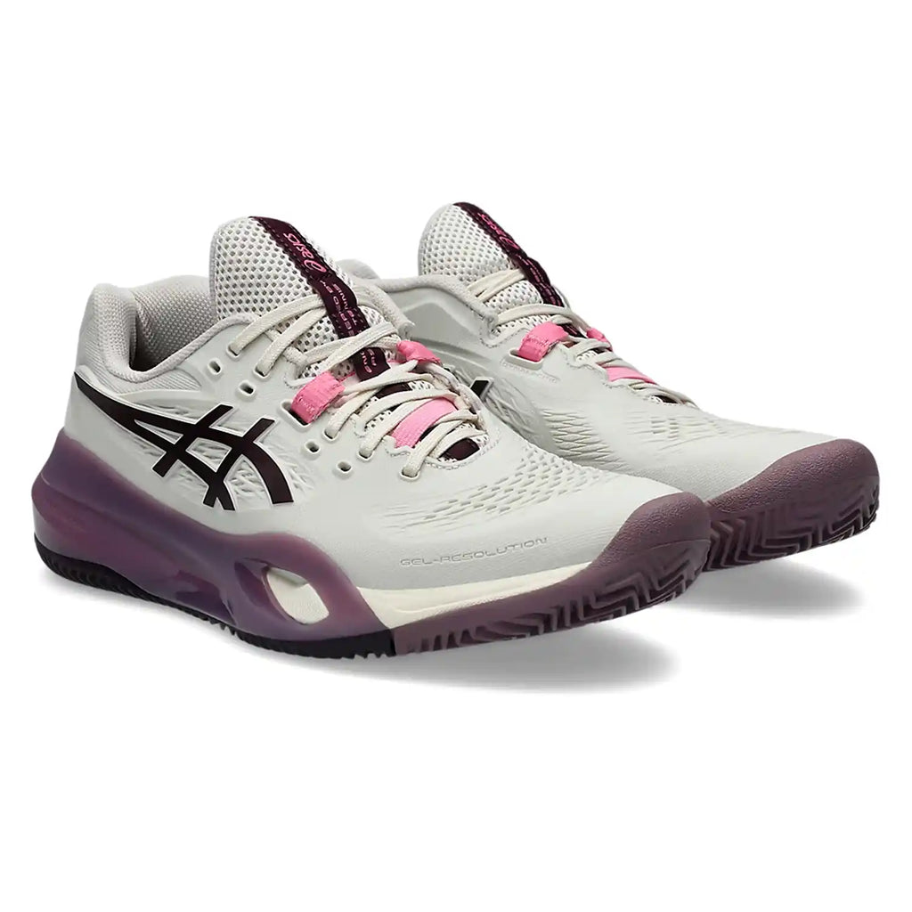 Asics Gel-Resolution X Clay Women's Shoes (Soft Oat/Dark Aube)