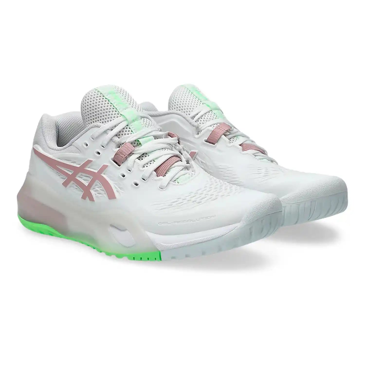 Asics Gel-Resolution X Wide (D) HC Women's Shoes (White/Morganite)