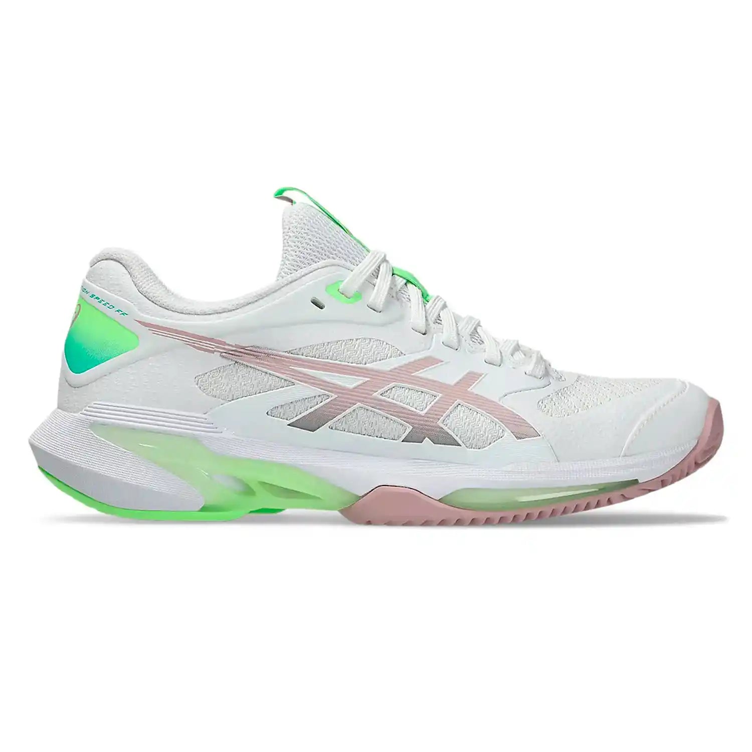 Asics Solution Speed FF 4 CLAY Women's Shoes (White/Morganite)