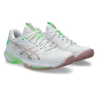 Asics Solution Speed FF 4 CLAY Women's Shoes (White/Morganite)