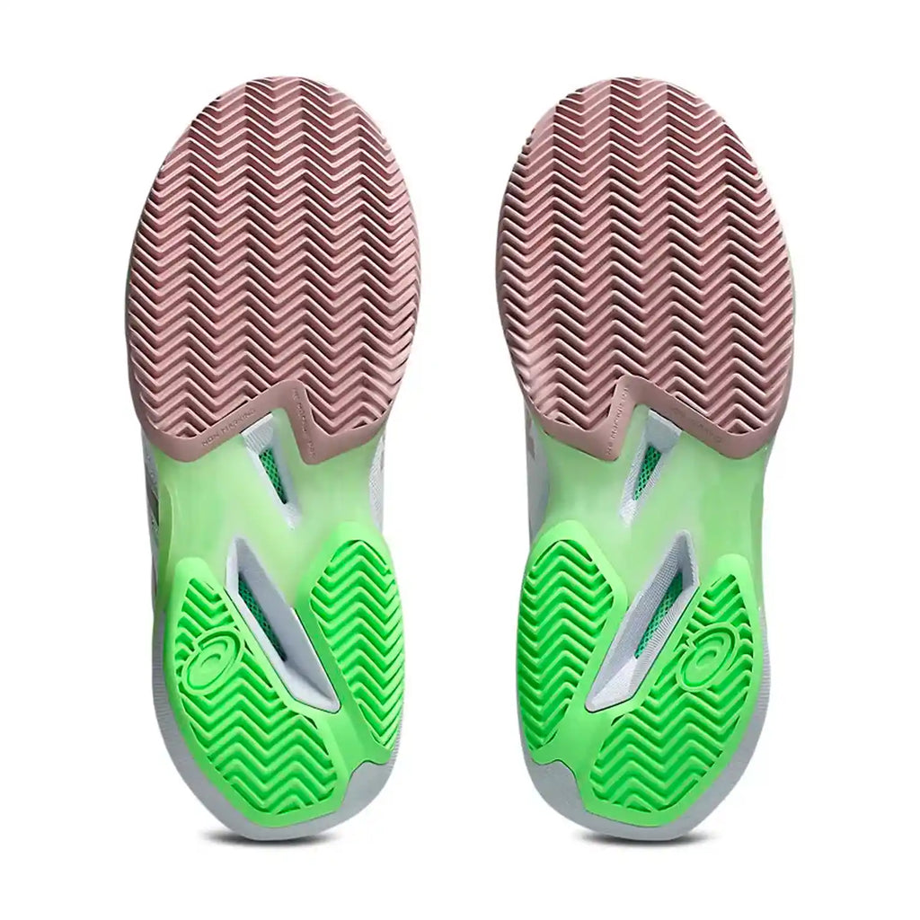 Asics Solution Speed FF 4 CLAY Women's Shoes (White/Morganite)