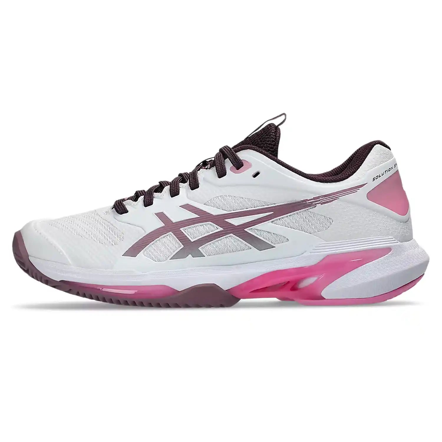 Asics Solution Speed FF 4 Clay Women's Shoes (White/Dusty Mauve)