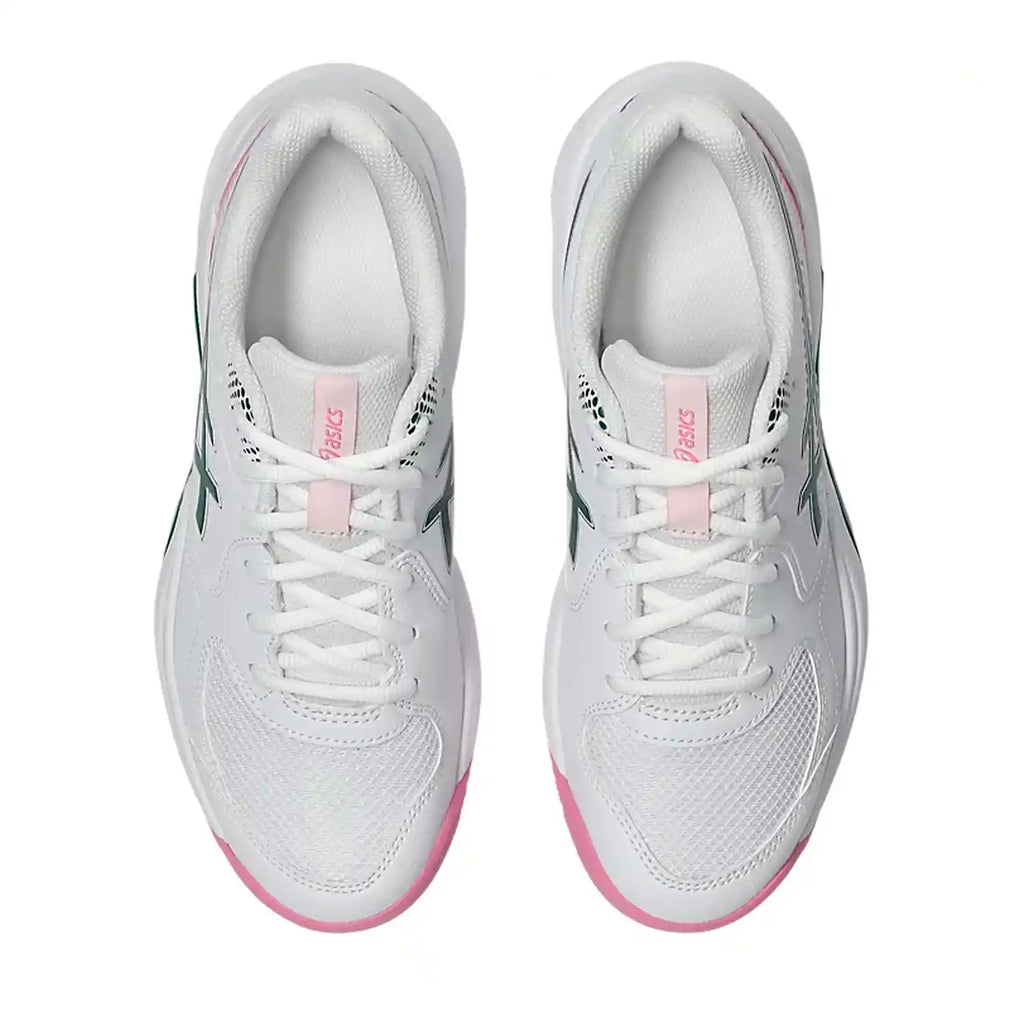 Asics Gel-Dedicate 9 Women's Padel Shoes (White/Jewel Green)
