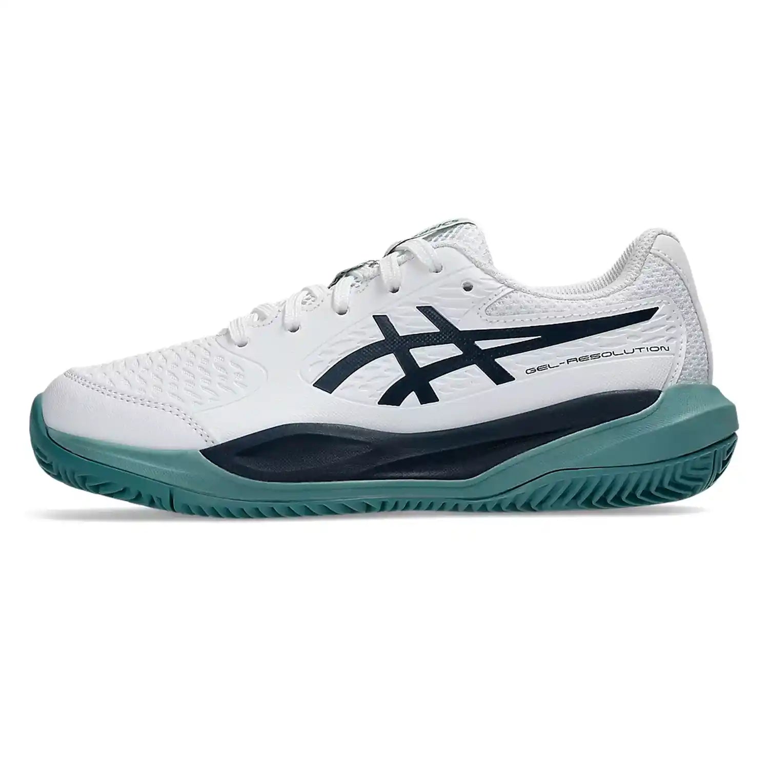 Asics Gel-Resolution X GS Clay Kids Shoes (White/Midnight)