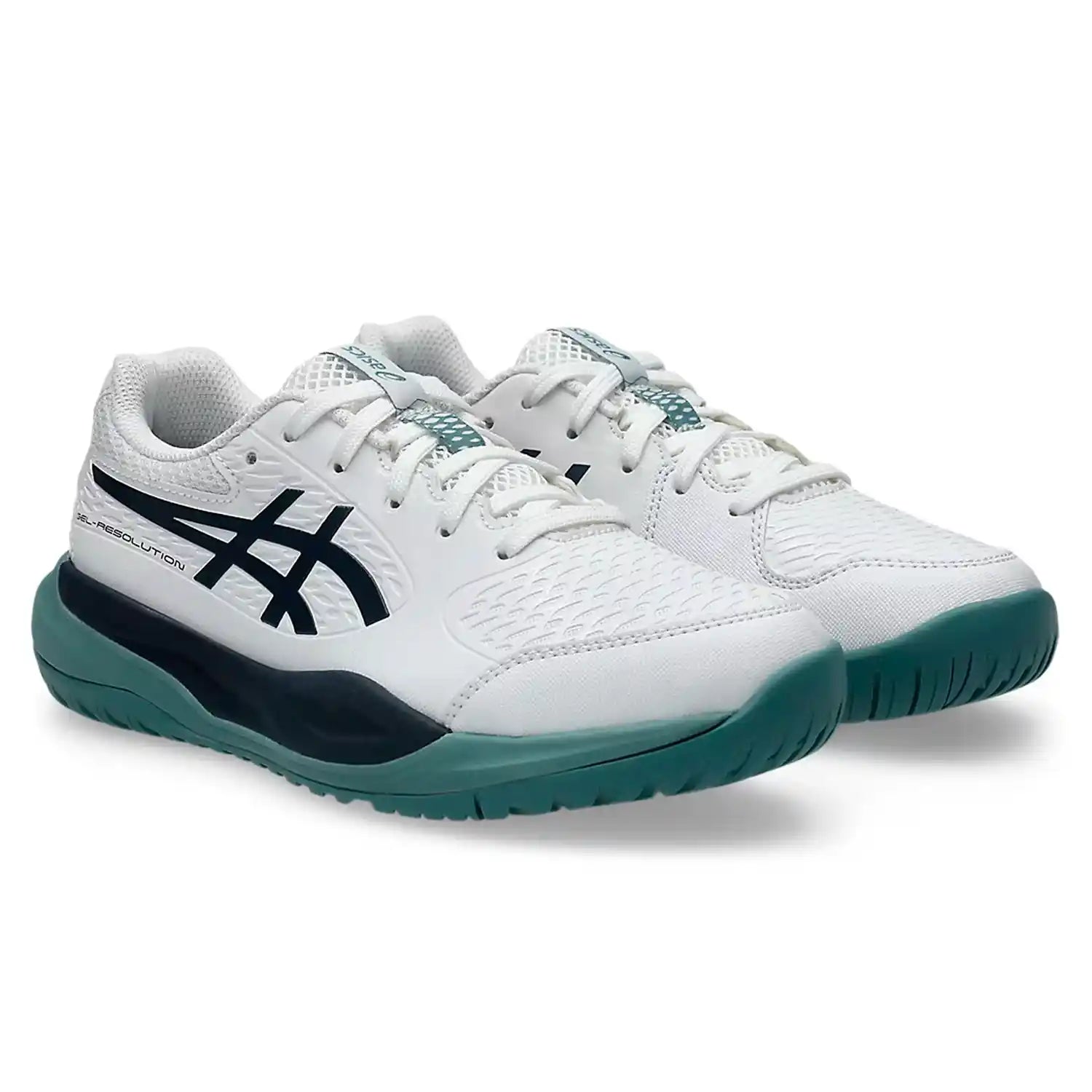 Asics Gel-Resolution X GS HC Junior Shoes (White/Midnight)