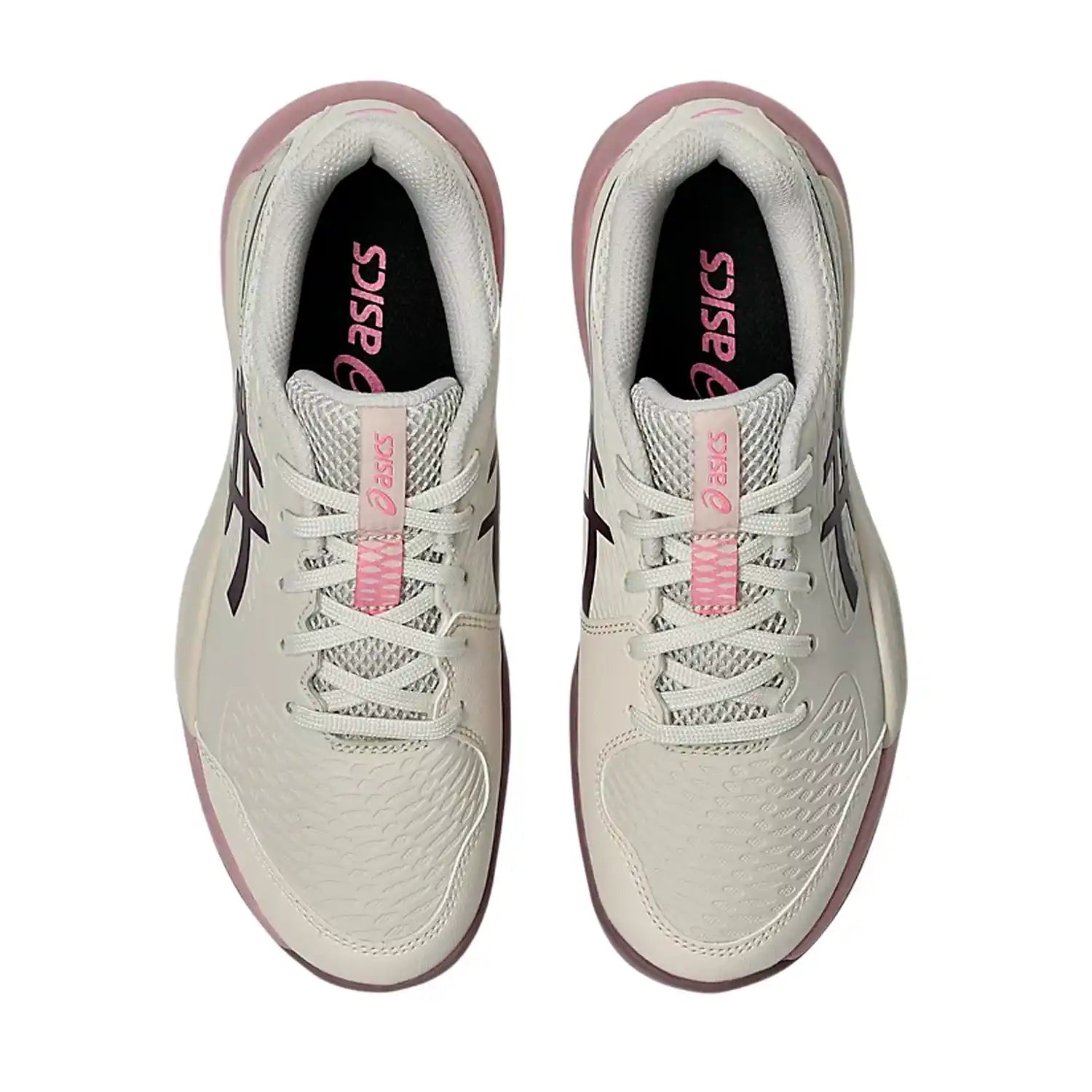 Asics Gel-Resolution X GS HC Junior Shoes (Soft Oat/Dark Aubergine)