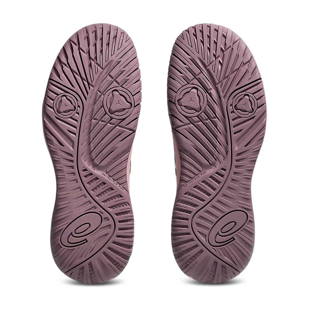 Asics Gel-Resolution X GS HC Junior Shoes (Soft Oat/Dark Aubergine)