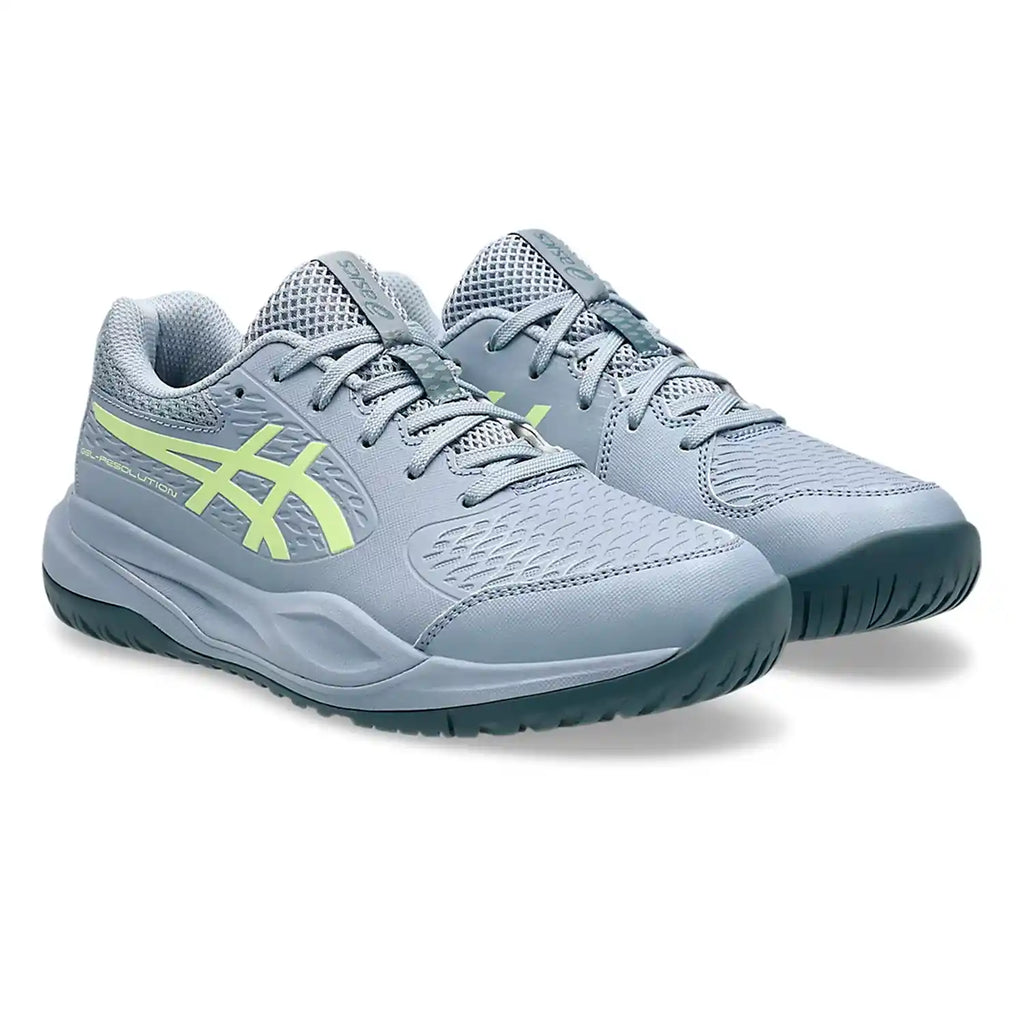Asics Gel-Resolution X GS Kids Shoes (Grey Blue/Pistachio)