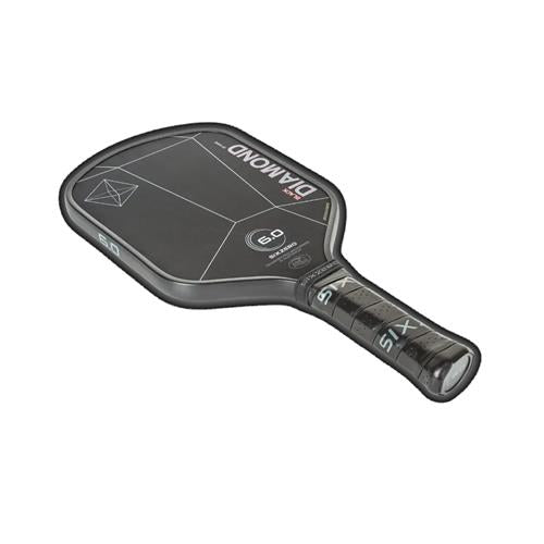Six Zero Black Diamond Power 16mm Paddle Grey with Red Highlights