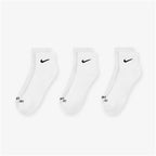 Nike Everyday Plus Cushioned Training Ankle Socks (3 pairs, white)