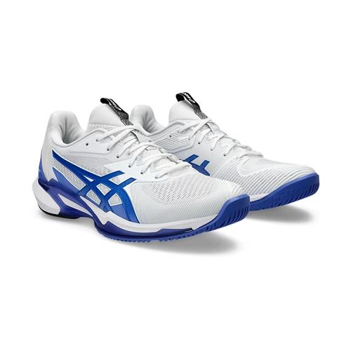Asics Solution Speed FF3 Hardcourt Men's Tennis Shoes (White/Tuna