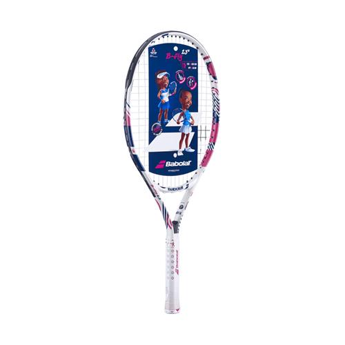 Babolat B'Fly 23 Tennis Racquet (White/Purple/Pink)