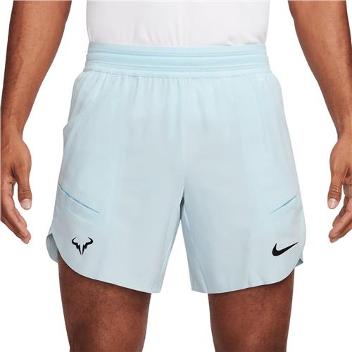Rafa Nike Men's Dri-Fit Advantage 7" Tennis Short (Glacier Blue/Black)