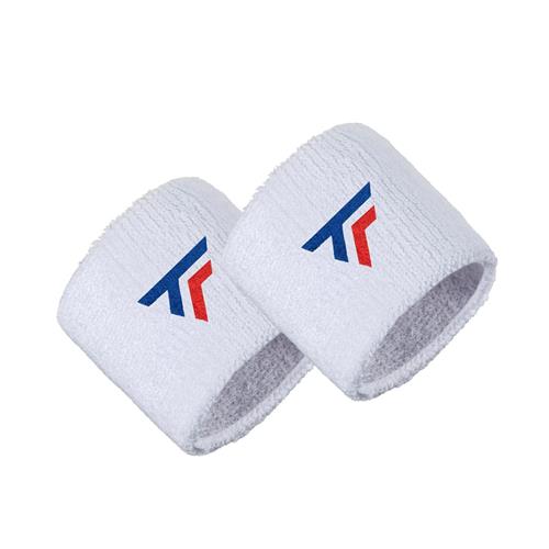 Tecnifibre Wristbands 2 Pack (White)