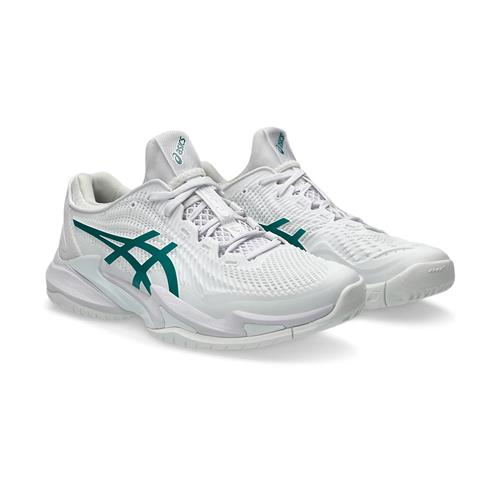 Asics Court FF 3 Novak Men's Tennis Shoes (White/Pitch Green