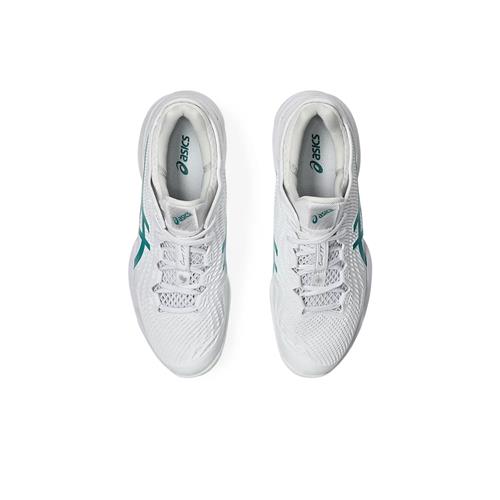 Asics Court FF 3 Novak Men's Tennis Shoes (White/Pitch Green