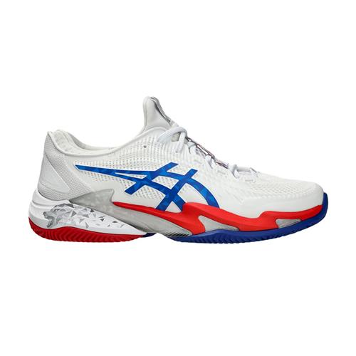 Asics Court FF3 Novak Clay Men's Shoes (White/Asics Blue)