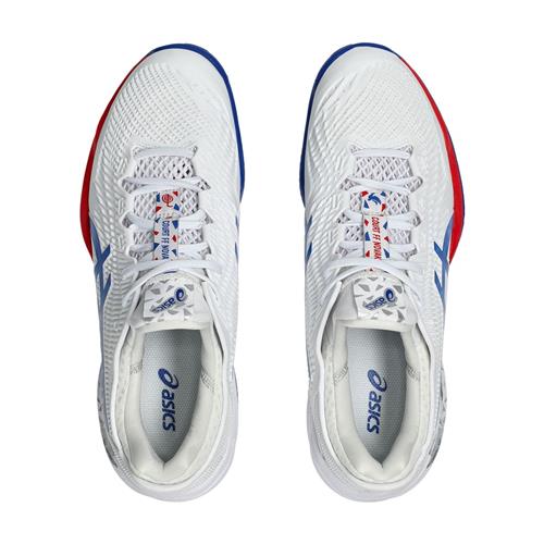 Asics Court FF3 Novak Clay Men's Shoes (White/Asics Blue)