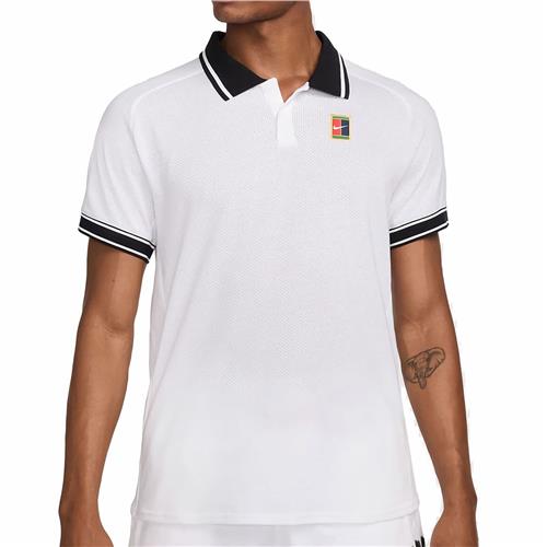 NikeCourt Men's Heritage Polo (White/Black)