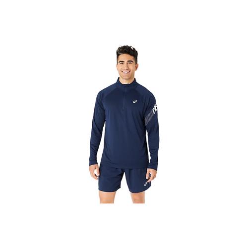Asics Icon Long Sleeved 1/2 Zip (Blue Expanse)