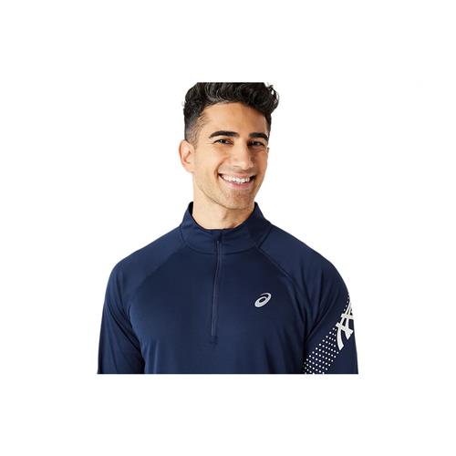 Asics Icon Long Sleeved 1/2 Zip (Blue Expanse)