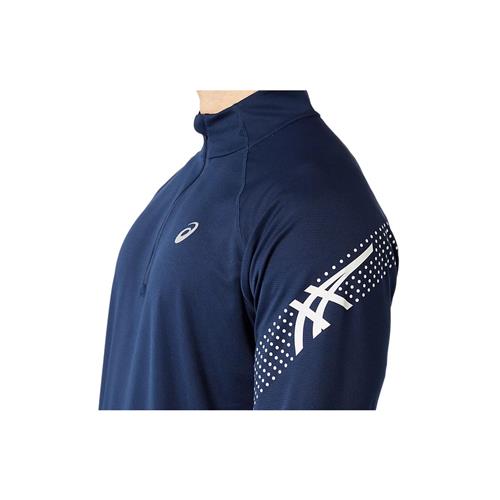 Asics Icon Long Sleeved 1/2 Zip (Blue Expanse)