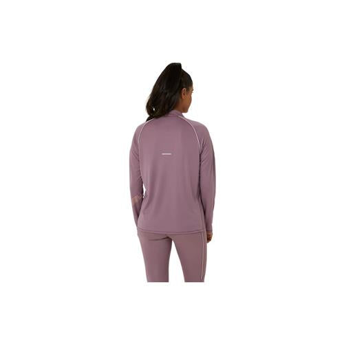 Asics Icon Long Sleeved 1/2 Zip (Dusty Mauve/Watershed Rose)