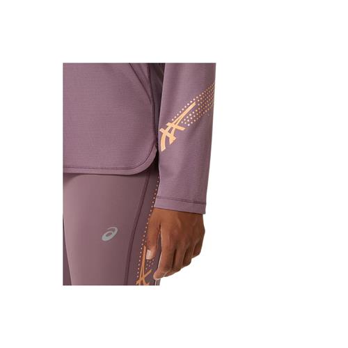 Asics Icon Long Sleeved 1/2 Zip (Dusty Mauve/Watershed Rose)