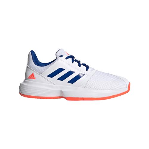 Adidas CourtJam xJ Junior Shoe (White/Red)