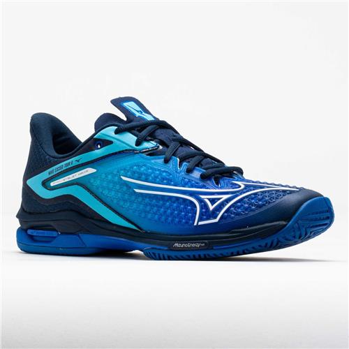 Mizuno Wave Exceed Tour 6 AC Women's Tennis Shoes (Mugen Blue/White/Dress Blues)