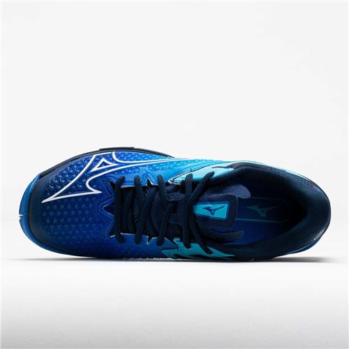 Mizuno Wave Exceed Tour 6 AC Women's Tennis Shoes (Mugen Blue/White/Dress Blues)