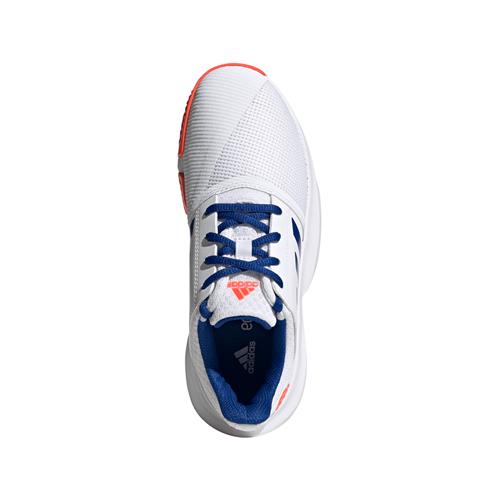 Adidas CourtJam xJ Junior Shoe (White/Red)
