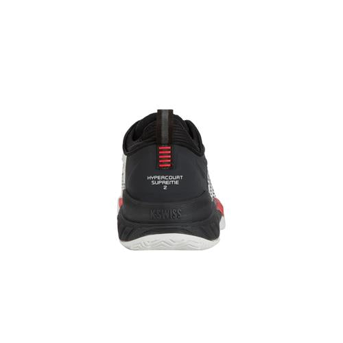 K-Swiss Hypercourt Supreme 2 AC Men's Tennis Shoes (Wht/Limo/Red)