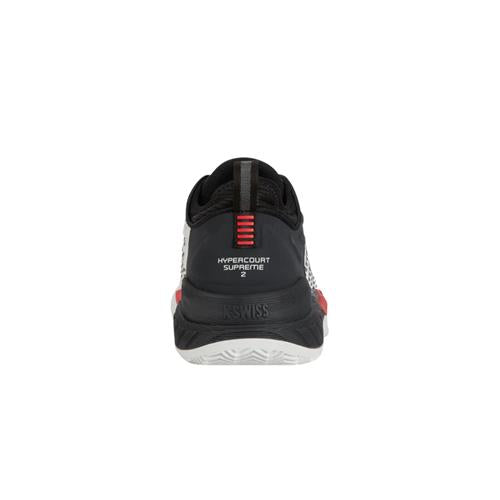 K-Swiss Hypercourt Supreme 2 HB Men's Tennis Shoes (Wht/Limo/Red)