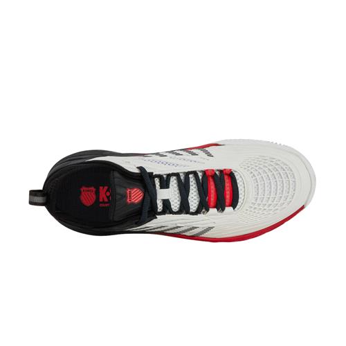 K-Swiss Hypercourt Supreme 2 HB Men's Tennis Shoes (Wht/Limo/Red)